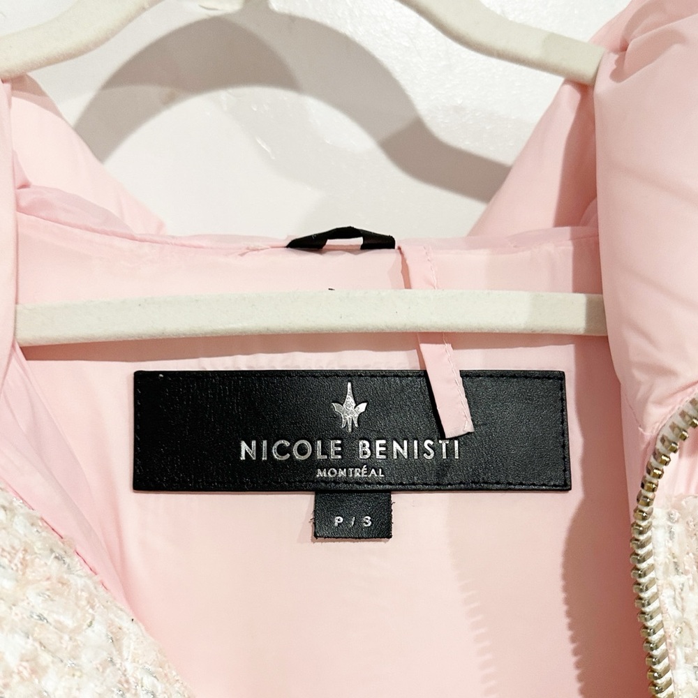 NWT Nicole Benisti Matignon Tweed Coat in Powder Pink Size XXS - Picture 6 of 15